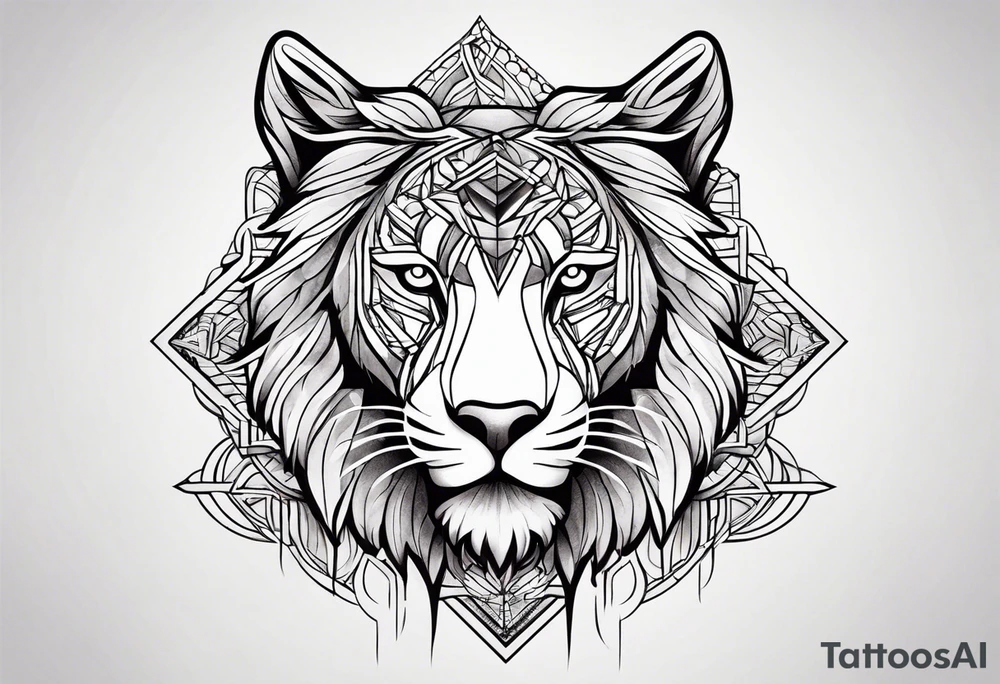 Create a tattoo that shows strength and courage and love tattoo idea