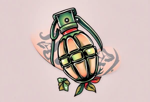 Pepper grenade tattoo idea