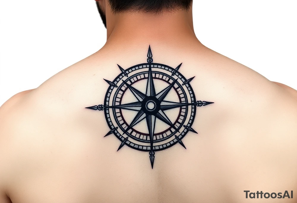 compass tattoo idea