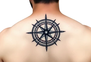 compass tattoo idea