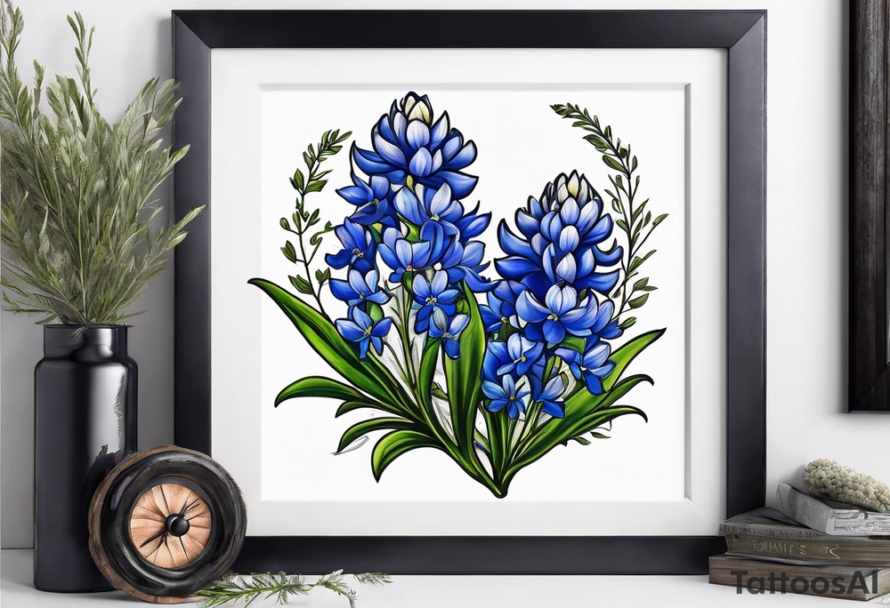 Bluebonnets tattoo idea