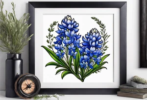 Bluebonnets tattoo idea