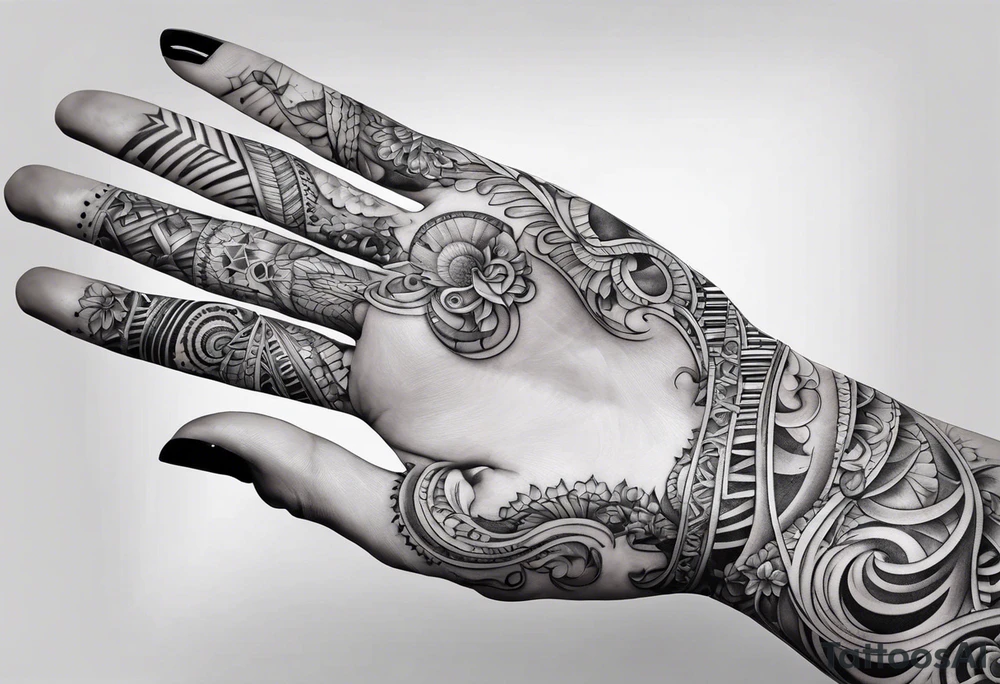 hand forming for a double helix tattoo idea