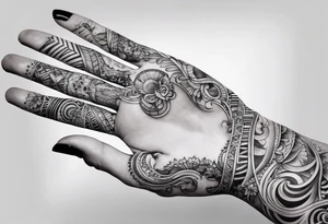 hand forming for a double helix tattoo idea