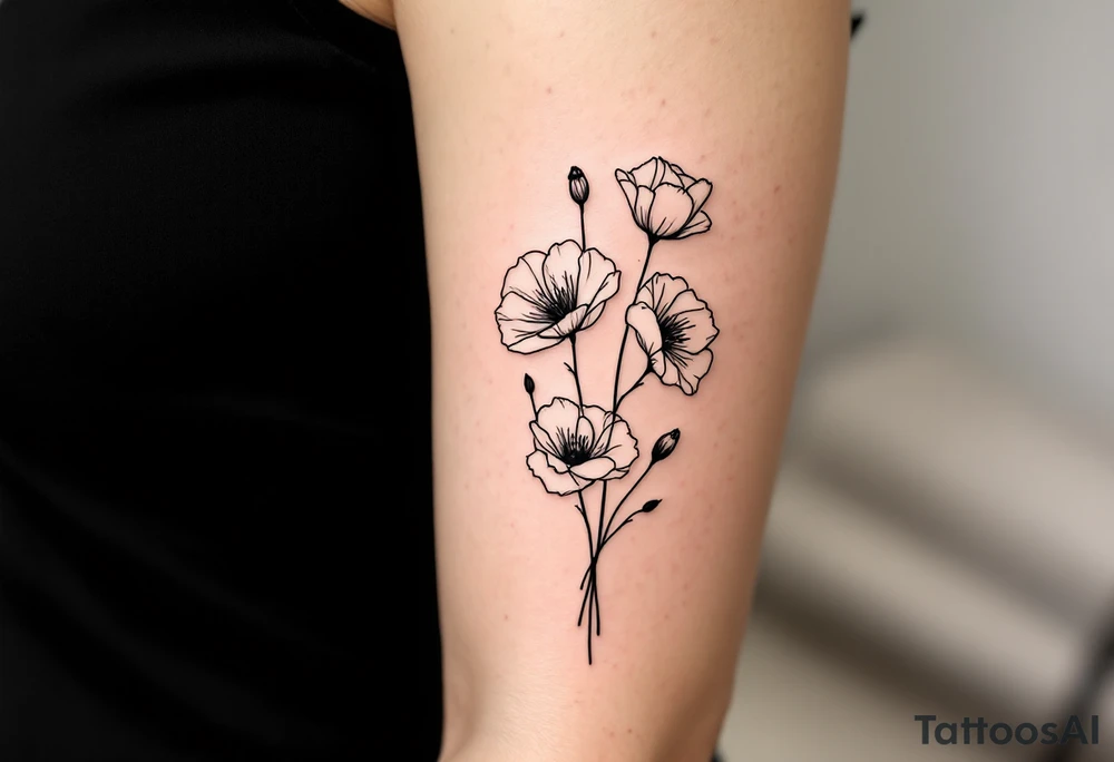 Poppies tattoo idea