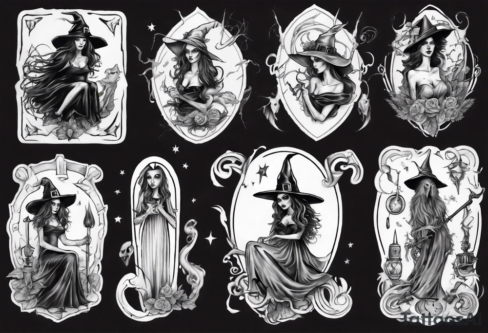witch tattoo idea