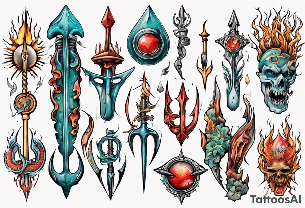 trident tattoo idea