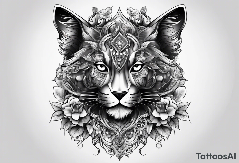 Combination of a and d tattoo idea