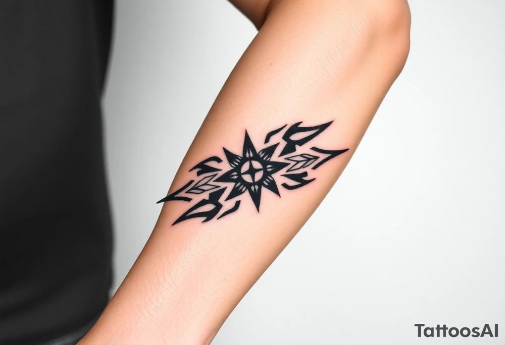 arawak indo tribe tribal tattoo half arm sleeve tattoo idea