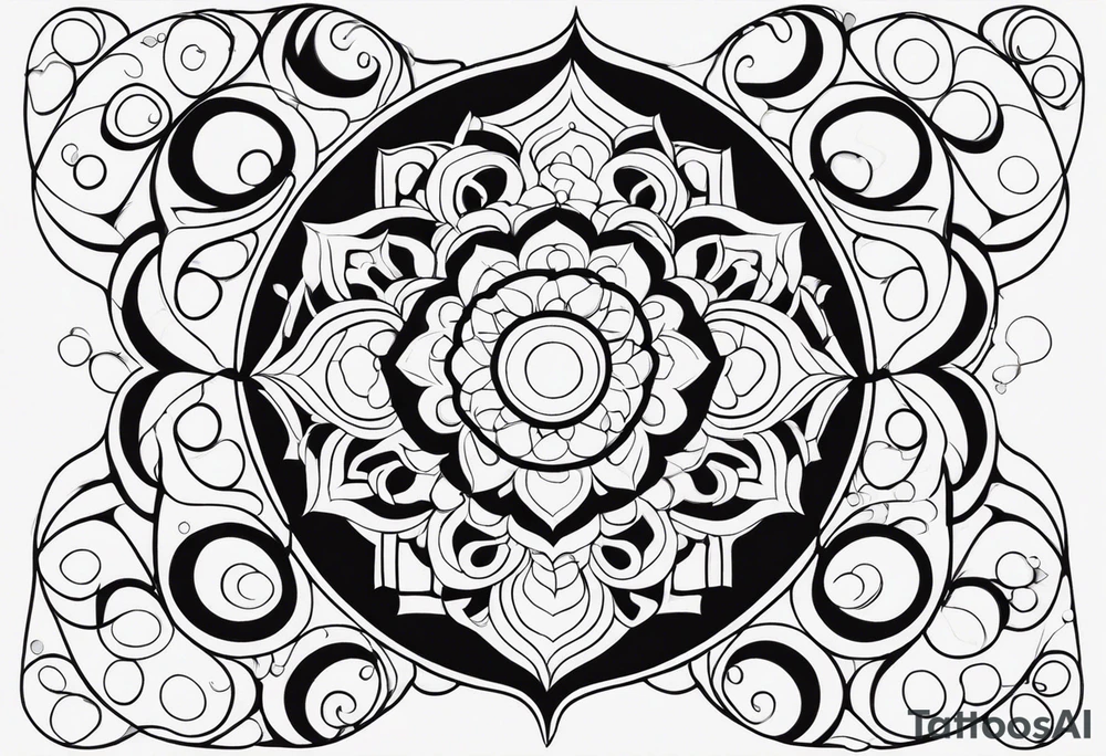 BUBBLE PATTERN tattoo idea