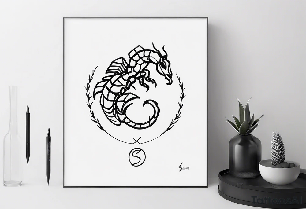 scorpio tattoo idea