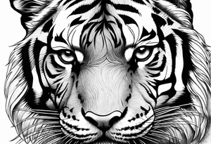 Tiger Head tattoo idea