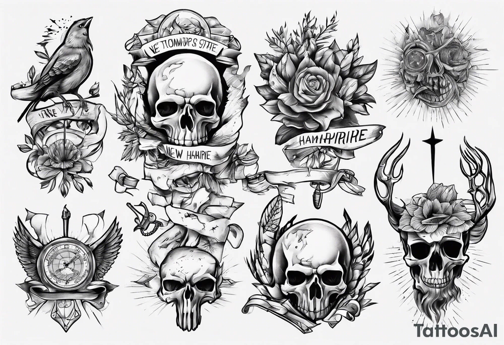 state of new Hampshire tattoo idea