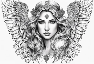 2  guardian angels tattoo idea