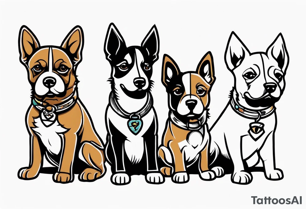 gang dogs tattoo idea