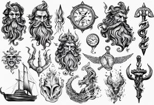 Poseidon tattoo idea