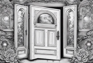 An Open Door that opens to a whole Universe tattoo idea