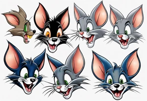 Spike and tyke from Tom and Jerry tattoo idea
