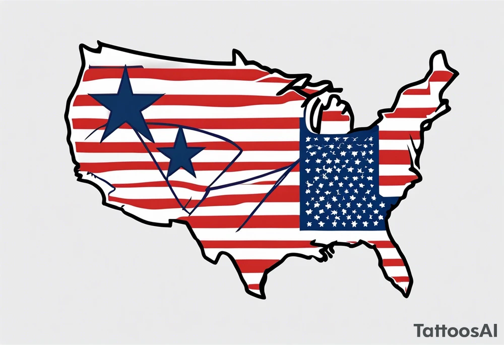 United States of America themed tattoo tattoo idea