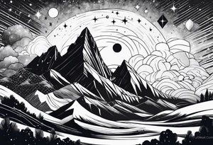 the milky way tattoo idea