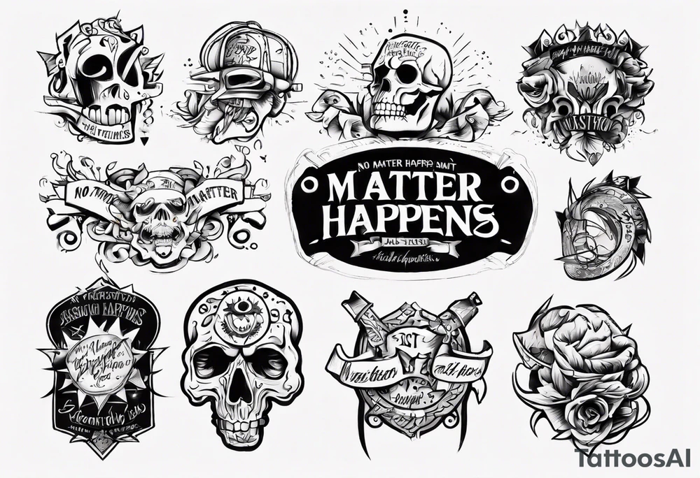 No Matter What Happens tattoo idea