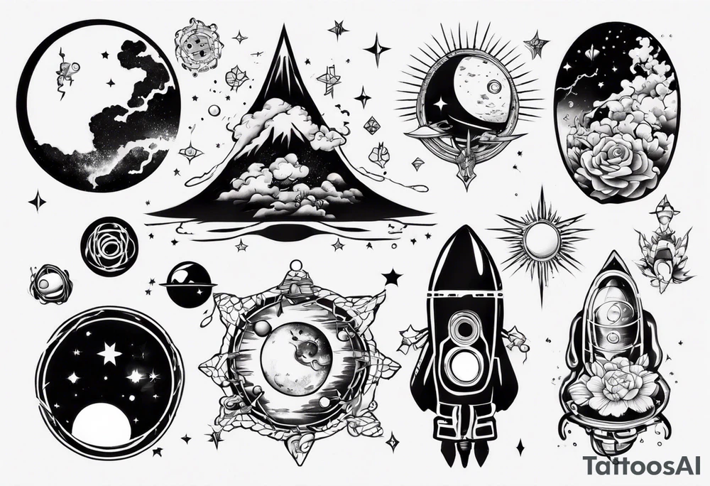 space tattoo idea