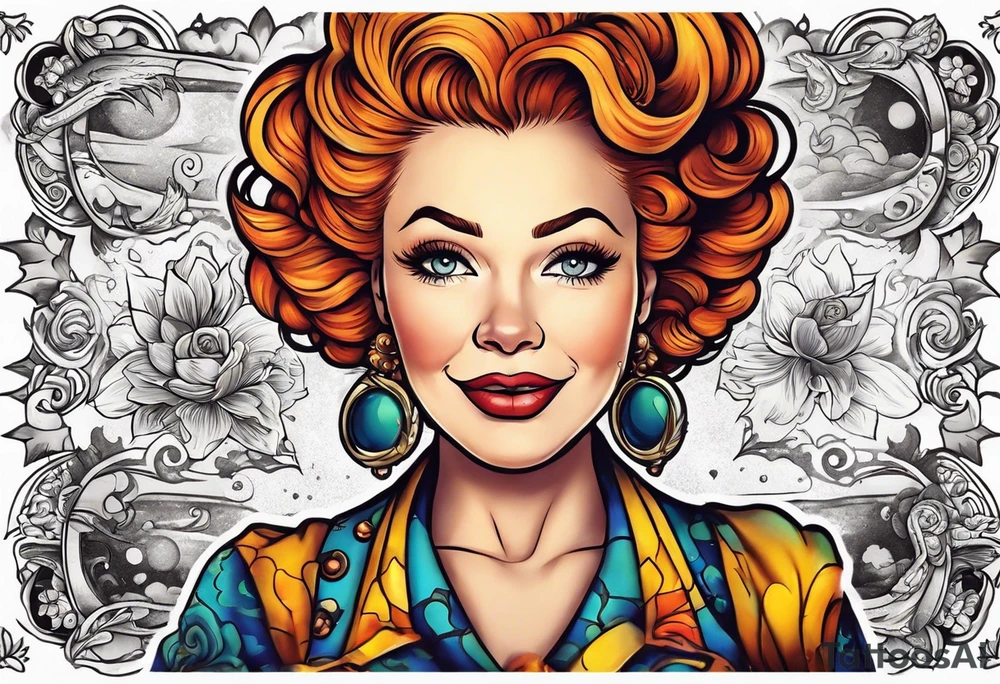 miss frizzle with tattoos tattoo idea