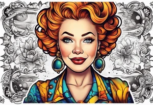 miss frizzle with tattoos tattoo idea