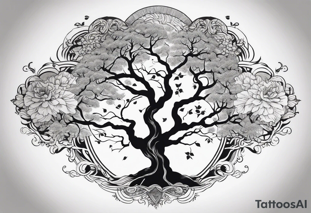 family tree tattoo idea