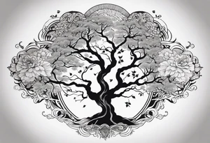 family tree tattoo idea