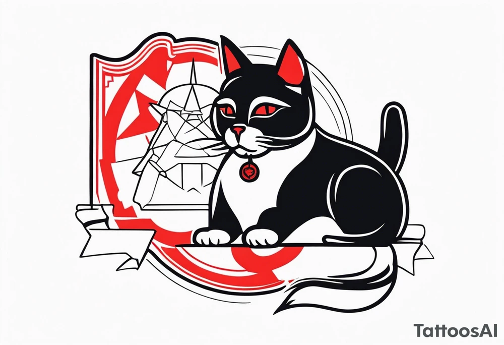 Communist cat tattoo idea