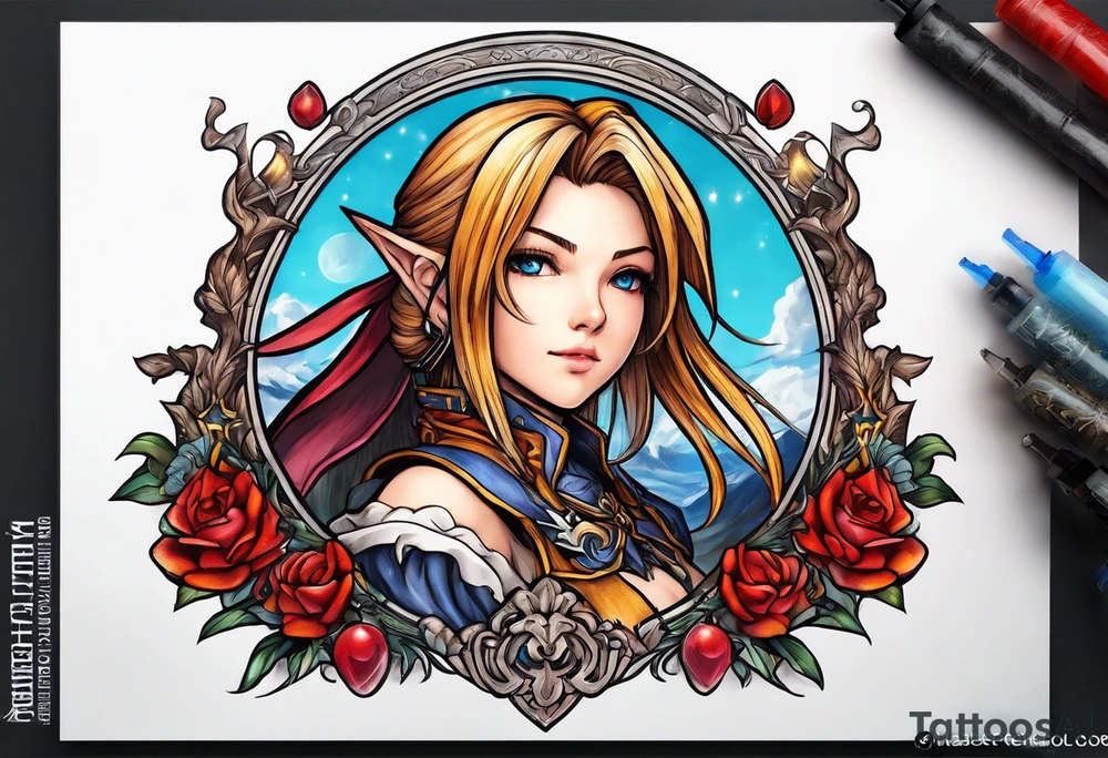 Beatrix from Final Fantasy 9 tattoo idea