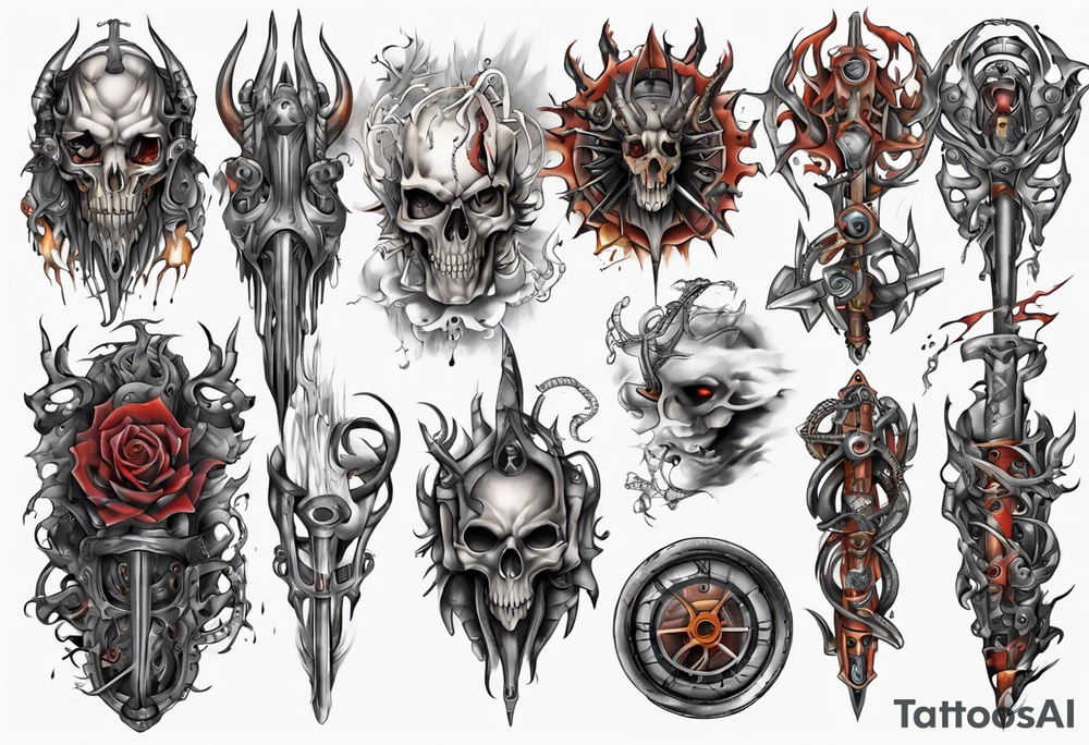 heathen full sleeve tattoo idea