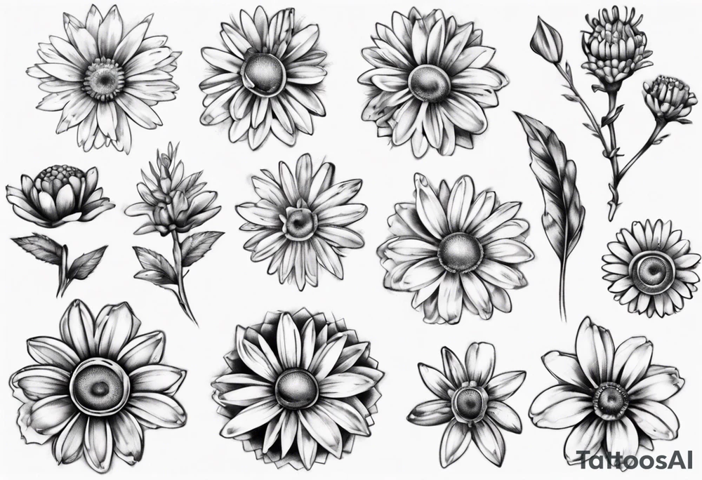 Iron Daisy tatoo tattoo idea
