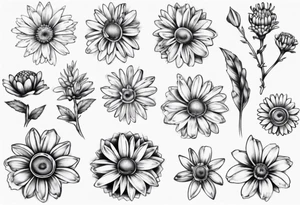 Iron Daisy tatoo tattoo idea