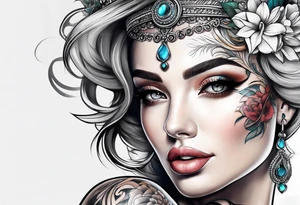 A lady tattoo idea