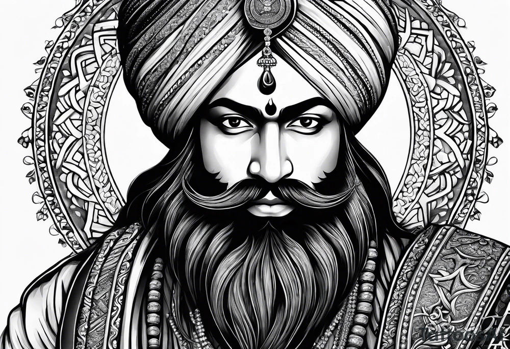 Hari Singh nalwa Sikh army tattoo idea