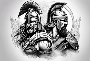 Spartan Warriors & Vikings tattoo idea