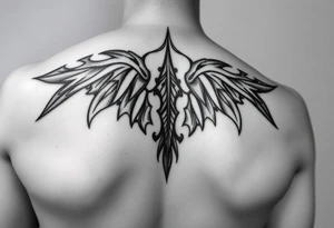 carribean tribal back tattoo feminine tattoo idea