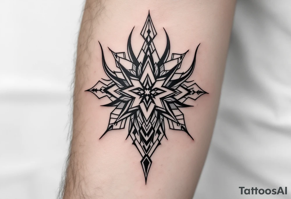 corbeau tribal tattoo idea