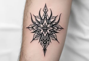 corbeau tribal tattoo idea