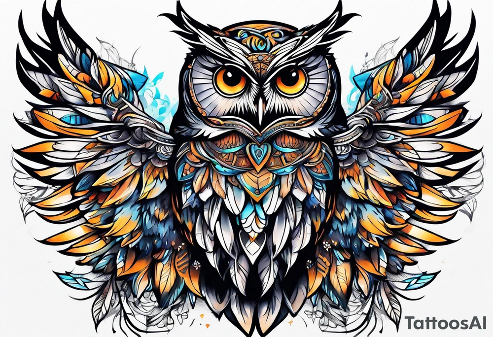 EDC owl tattoo idea