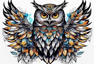 EDC owl tattoo idea