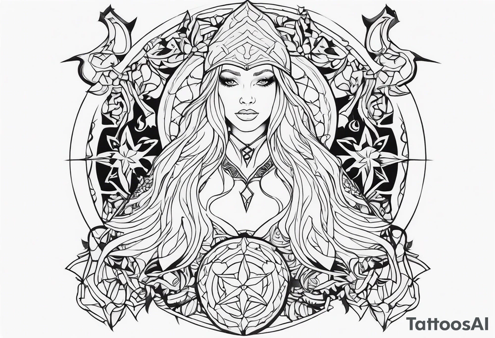 witch tattoo idea