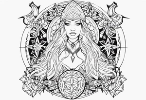 witch tattoo idea