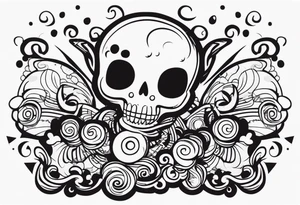 Aigiwagwy with skeltons tattoo idea