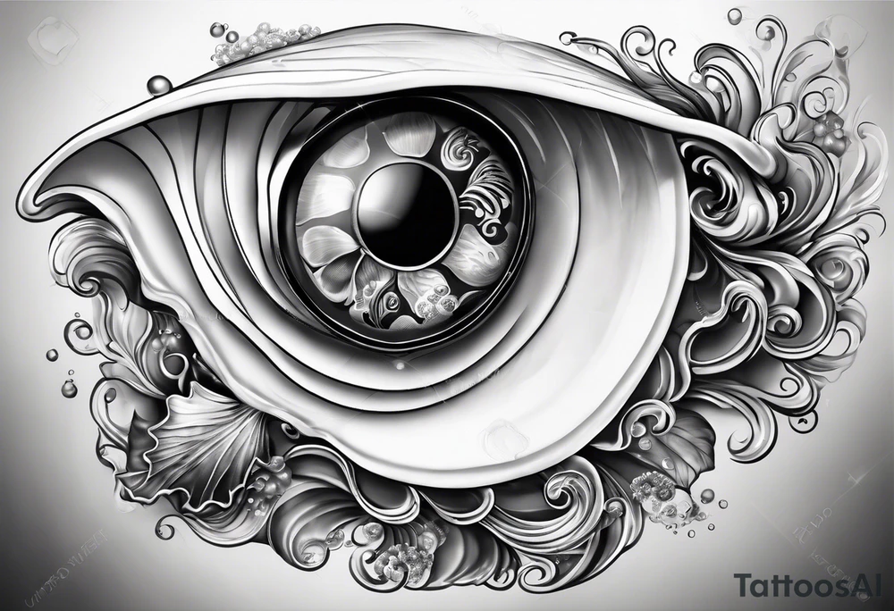 Mother of pearl oyster beautiful
Underwater tattoo idea