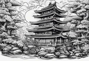 Piles of books tattoo idea