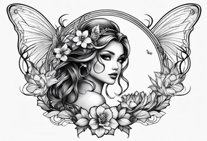 Beautiful fairy tattoo idea