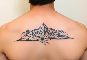 Lands and animals based on the Earth children’s series of books incorporating Neolithic people Arctic tundra mountains and a river tattoo idea